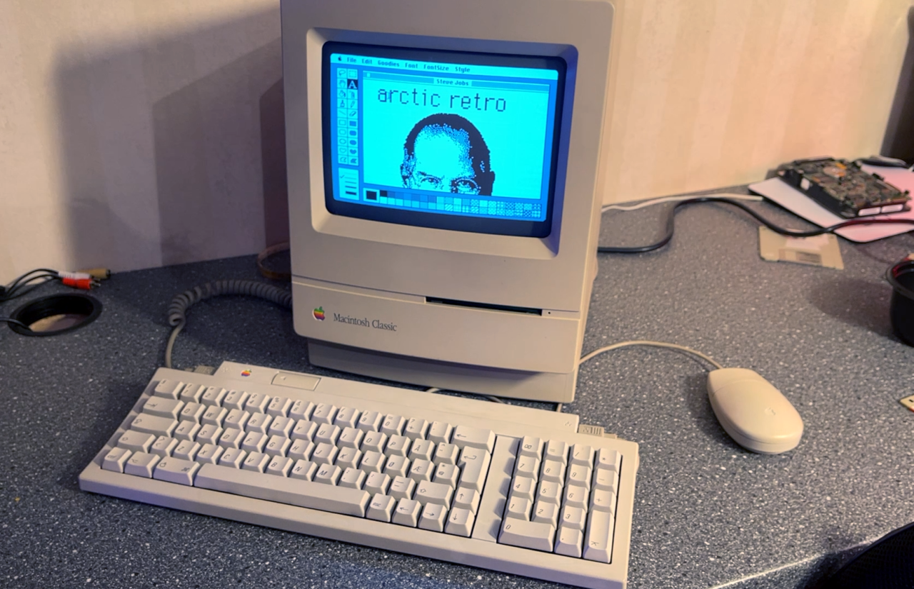 Mac Classic spawned to life #marchintosh 2021 - Arctic retro